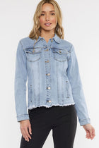 Frayed Hem Denim Jacket