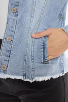 Frayed Hem Denim Jacket