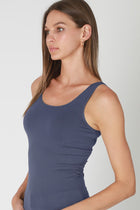 Scoop Neck Layering Tank - Crown Blue