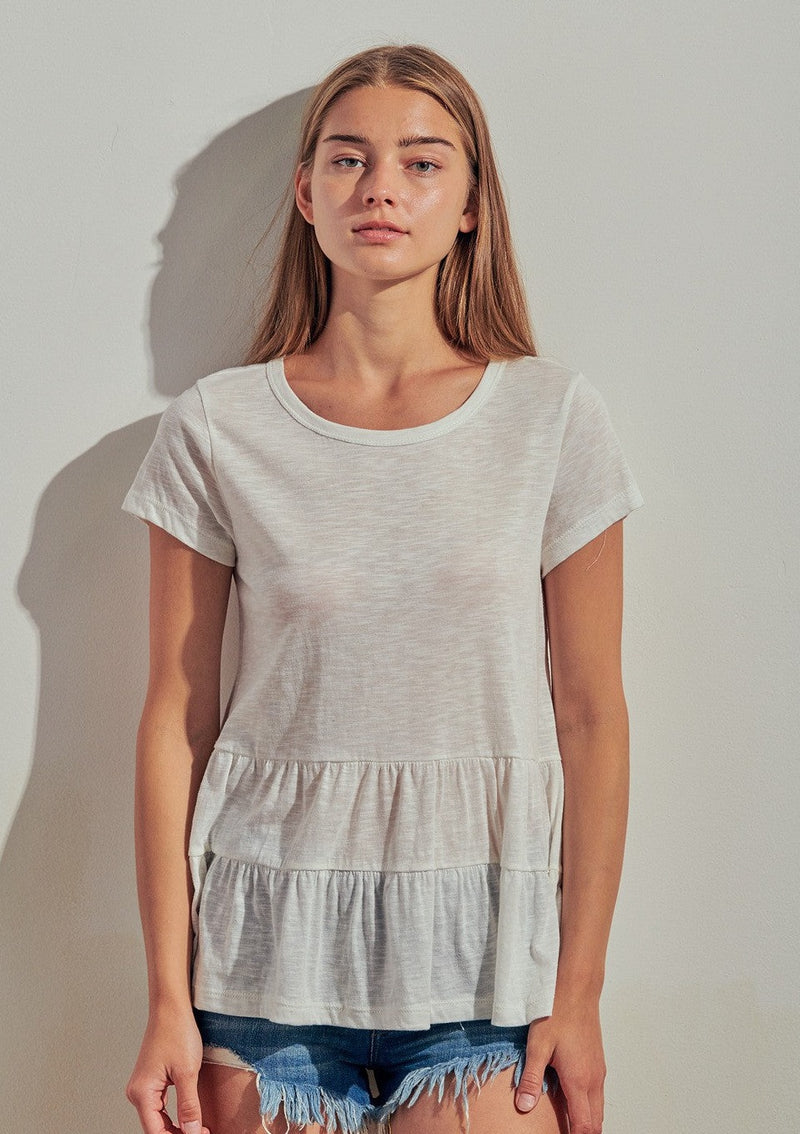 Ruffle Two Tier Tee