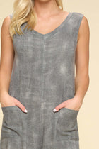 Burnout Print French Terry Jumpsuit