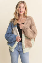 Color Block Sweater Cardi