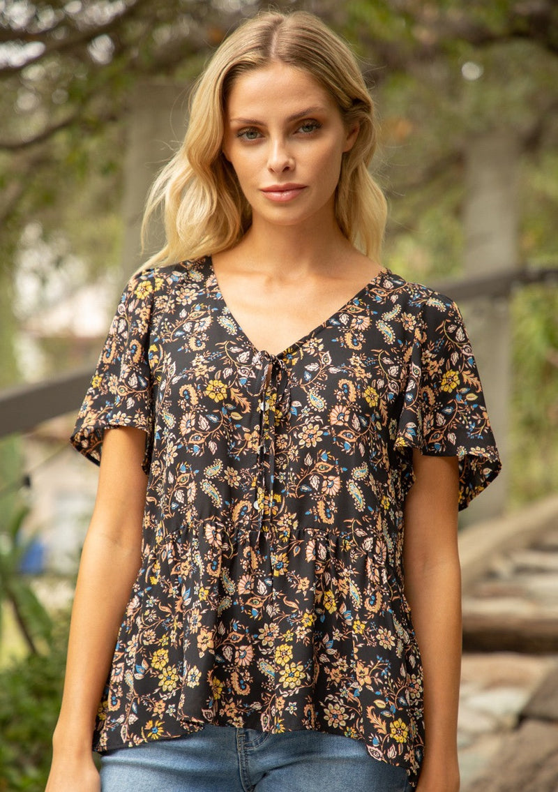 Boho Tie Top