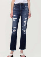 Hannah Distressed High Rise Jeans