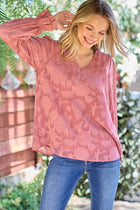 Floral Burnout Top