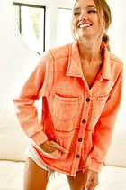 Fleece Jacket-Rust