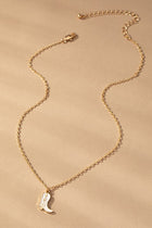 Cowboy Boot Pendant Necklace