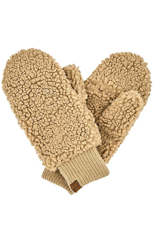 C.C. Sherpa Mitten Gloves - 3 Colors