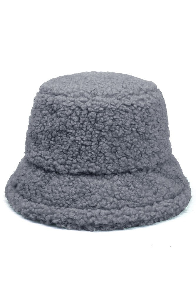 Boucle Teddy Bear Bucket Hat - 3 Colors