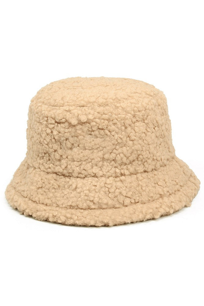 Boucle Teddy Bear Bucket Hat - 3 Colors