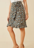 Ditsy Floral Tie Skirt