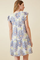 Floral Mandala Ruffle Dress