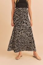 Abstract Print Skirt