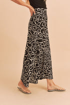 Abstract Print Skirt