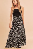 Abstract Print Skirt