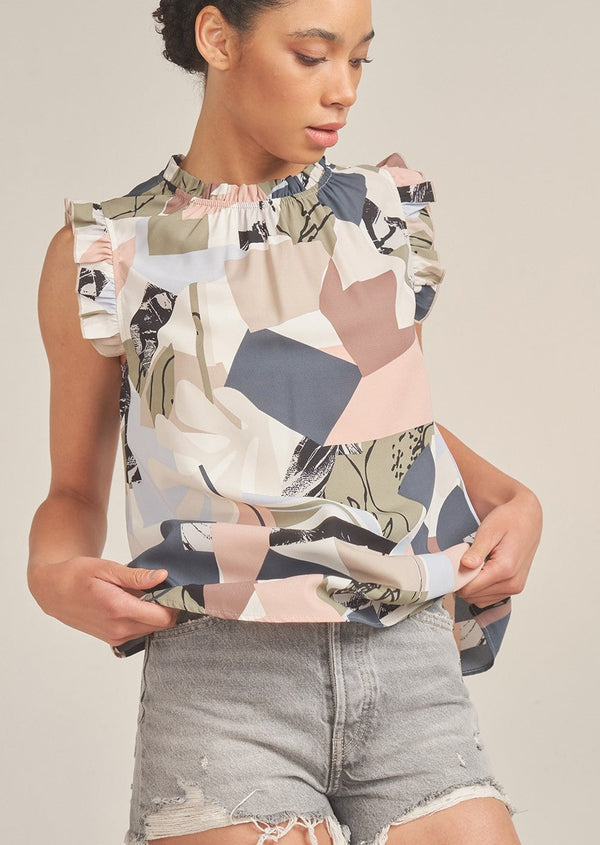 Abstract Frill Top