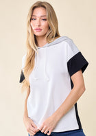 Colorblock Short Sleeve Hoodie