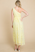 Lace One Shoulder Midi Dress