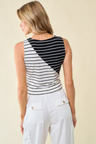 Mixed Stripe Knit Top