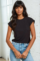 Basic Ribbed Top - Black