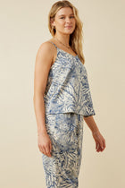 Satin Beachy Floral Cami