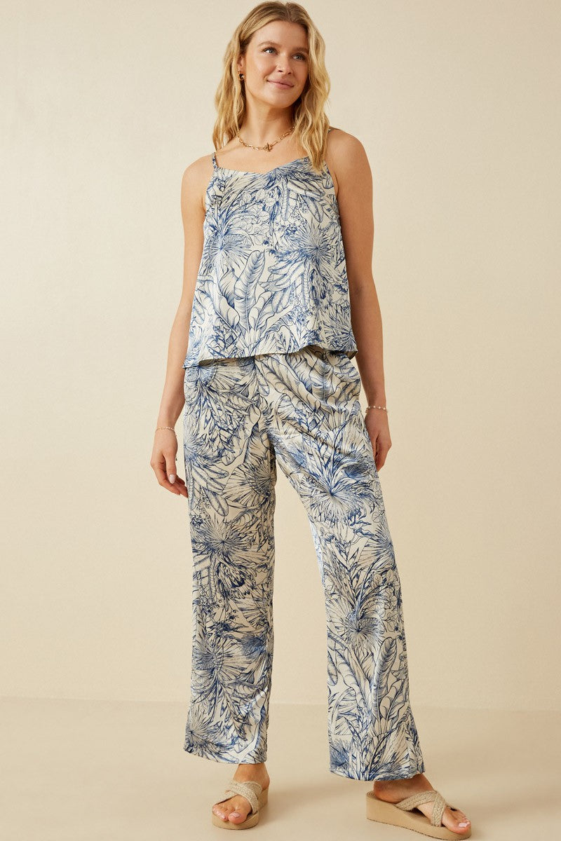 Satin Beachy Floral Cami