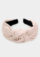 Textured Leather Knot Headband - 2 Colors