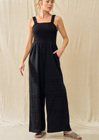Smocked Bodice Jumpsuit