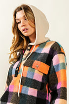 Multi Checkered Fleece Pullover