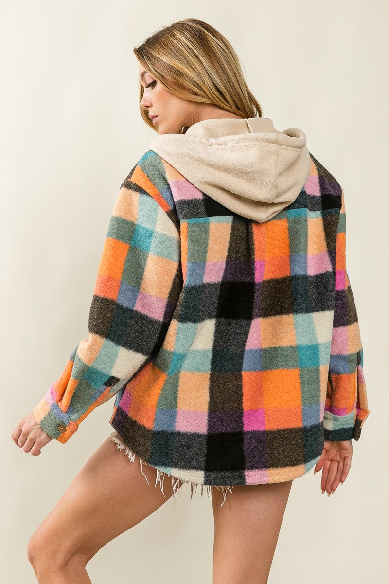 Multi Checkered Fleece Pullover