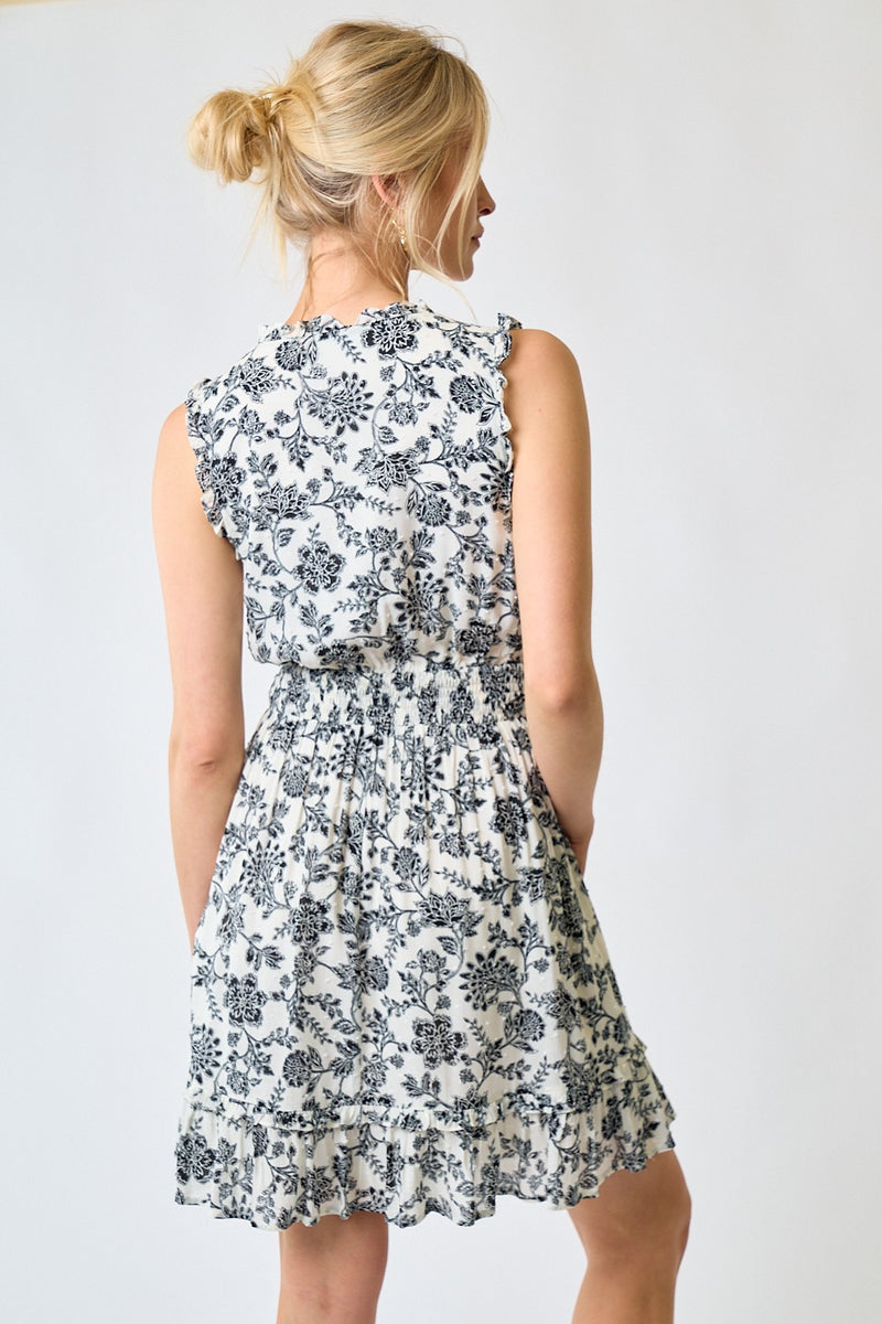 Frilled Floral Dress