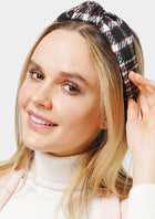 Plaid Check Knotted Headband - 2 Colors