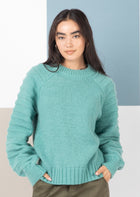 Textured Sleeve Sweater