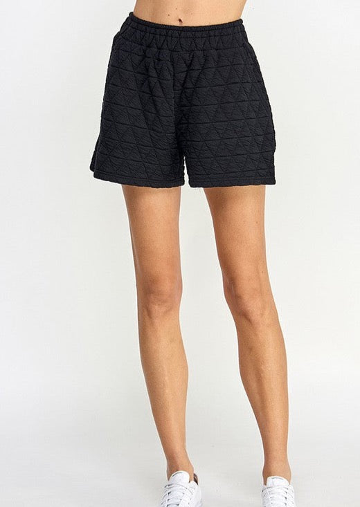Quilted Shorts - Black