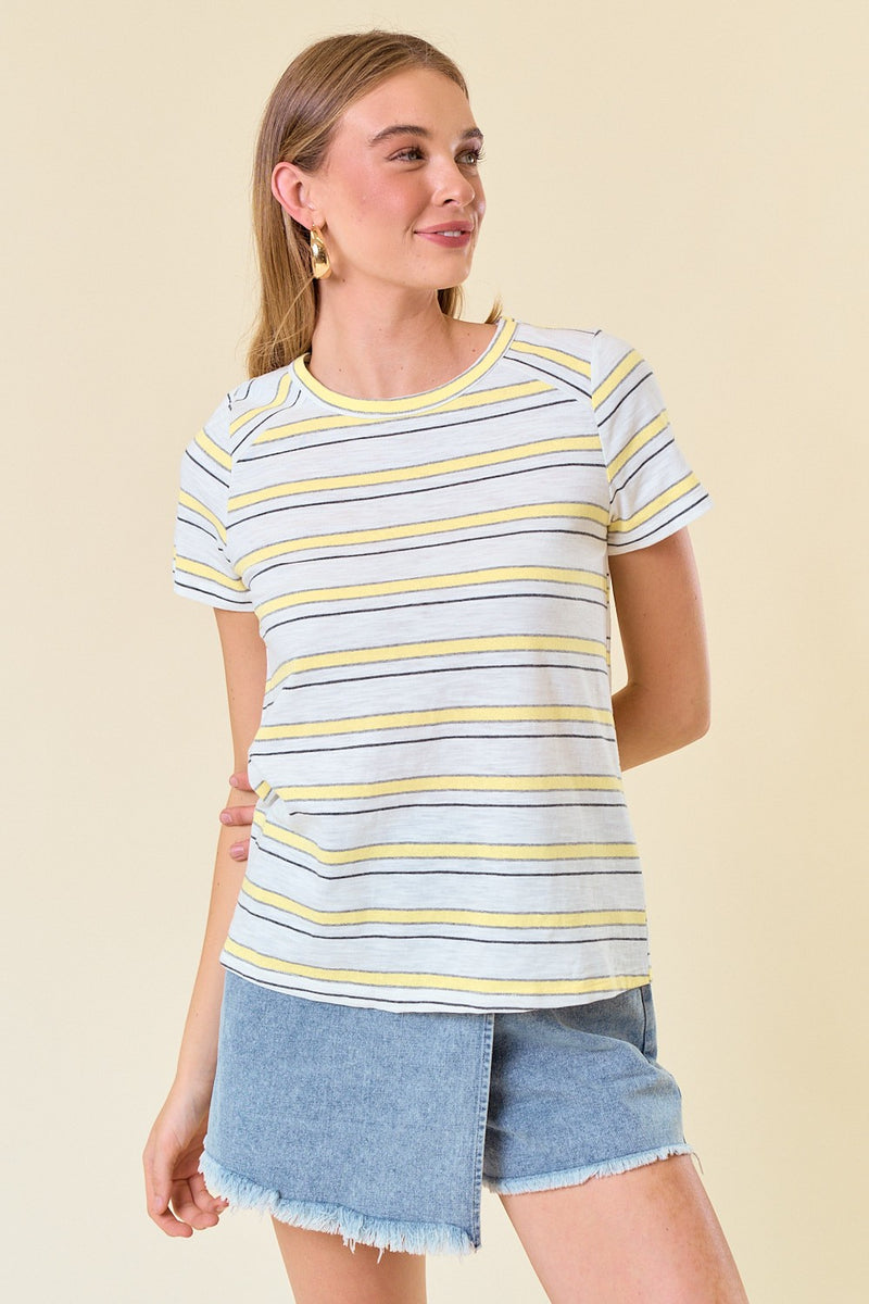 Striped Knit Tee