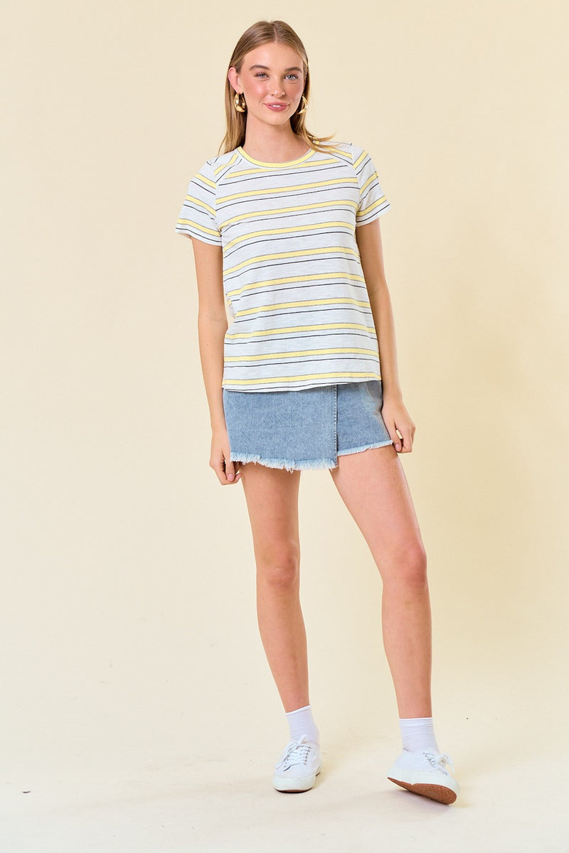 Striped Knit Tee