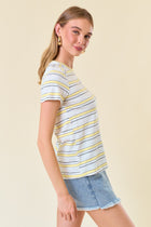 Striped Knit Tee