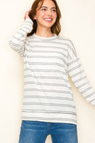 Embossed Striped Top