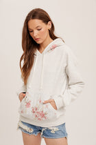 Quilted Ditsy Floral Hoodie