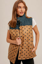 Polka Dot Padded Vest
