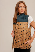 Polka Dot Padded Vest