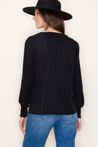 Pleated Sleeve Blouse