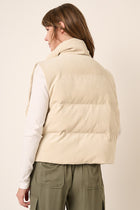 Corduroy Puffer Vest - Sand