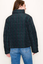 Floral Print Puffer Jacket