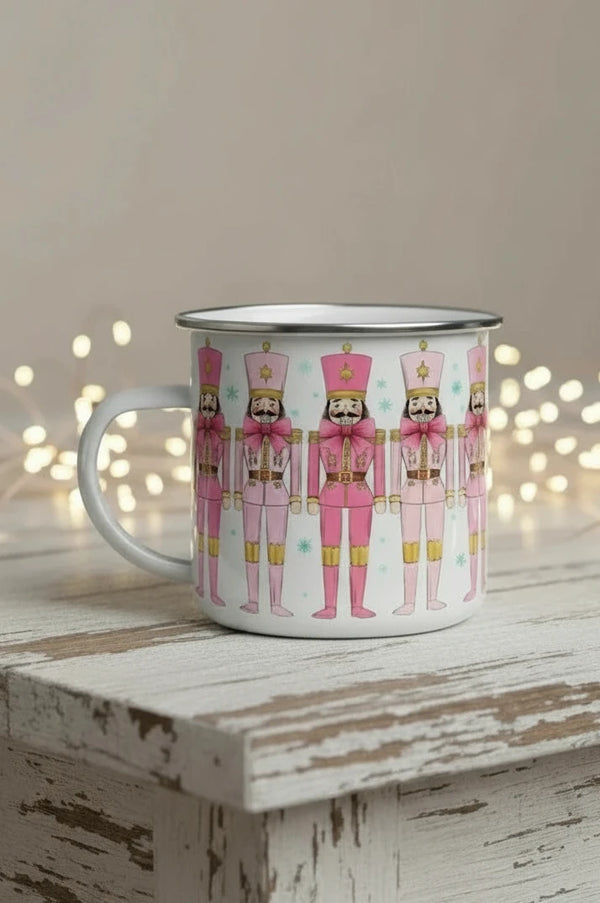 Retro Enamel Camp  Mug - Nutcracker