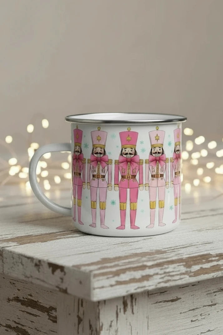Retro Enamel Camp  Mug - Nutcracker