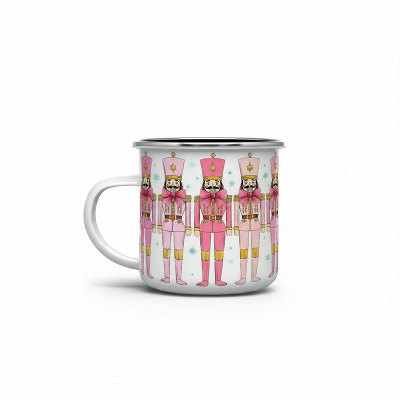 Retro Enamel Camp  Mug - Nutcracker