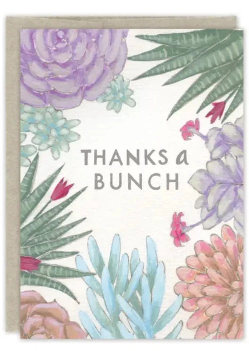 Succulent Bunch - Thank You Card