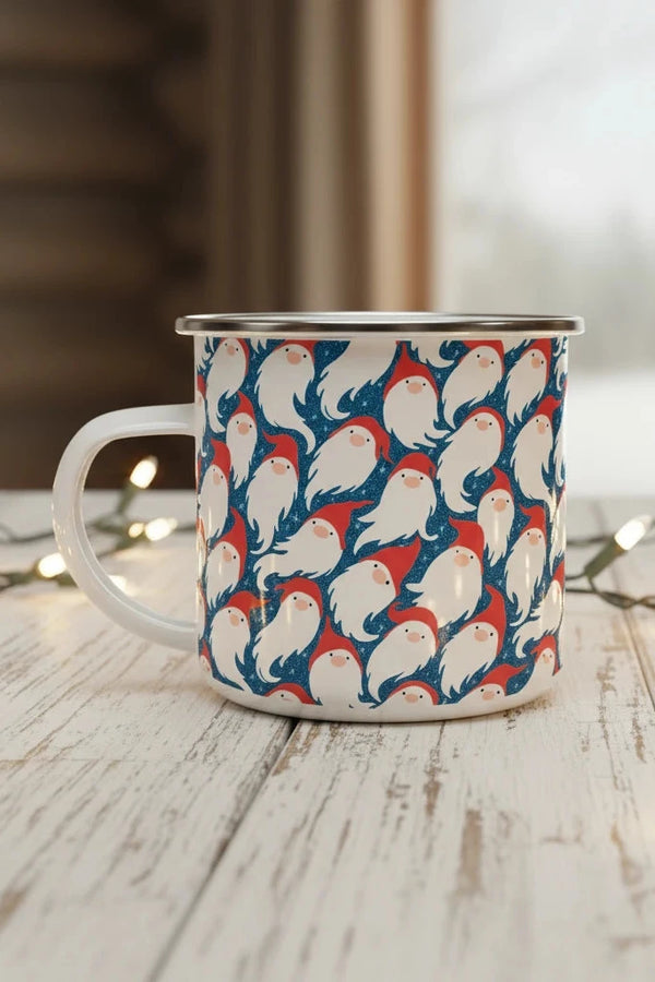 Retro Enamel Camp  Mug - Gnome