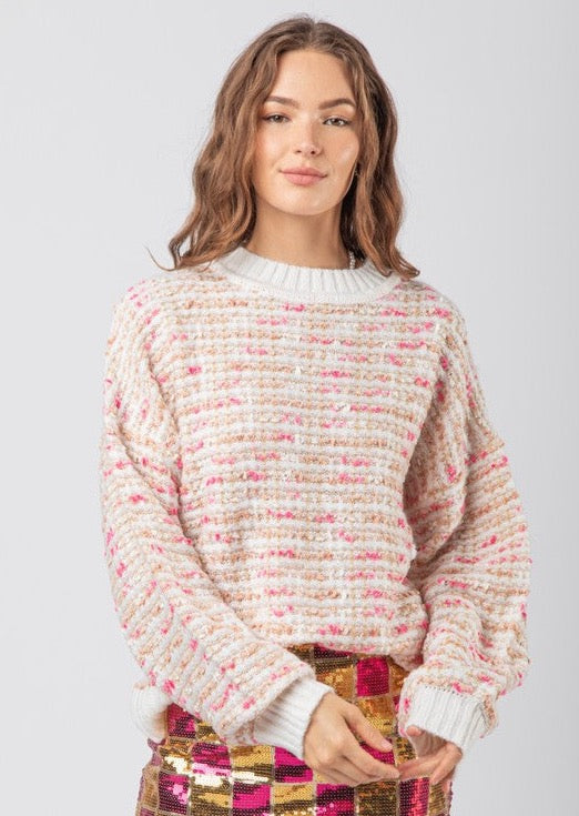 Tweed Knit Sweater